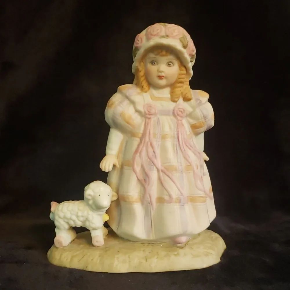 Vintage 1989 June Amos Grammer "Little Bo Peep" Porcelain Figurine